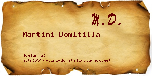 Martini Domitilla névjegykártya